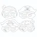 PlayBox: Piraten 12er-Set Papiermasken