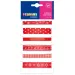 PlayBox: Rotes Satinschleifen-Set mit verschiedenen Mustern, 6er-Set, 1m