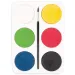 PlayBox: Wasserfarbenpalette mit 6 Stück 55mm Scheiben in Grundfarben