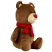 Plüschbär mit glänzender Nase, braun, 25 cm