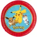 Pokémon Papierteller-Set, 8 Stück, 20 cm