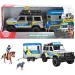 Polizeiauto mit Licht und Pferdetransporter – Dickie Toys