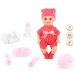 Puppenbaby mit Pipi-Funktion, Geräuschen und Zubehör, 33 cm