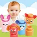 Quercetti: Momy Soft glückliche Tiere 12-tlg. weiches Baustein-Set