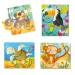 Quercetti: Montessori Giro 4-teiliges Tierpuzzle-Set