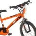 R88 14” Kinderfahrrad mit Flaschenhalter und Stützrädern in orange-schwarz – Dino Bikes Fahrrad