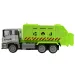 RC ferngesteuerter Metallkabinen-Container-Müllwagen mit Lichteffekten 27MHz 1/12 Maßstab 36cm