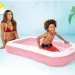 Rechteckiges rosa Kinderbecken 166x100x25cm - Intex