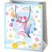 Regenbogenfarbene Einhorn-Geschenktasche, Normalgröße, 11 x 6 x 14 cm