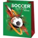 Riesige Geschenktasche mit Fußballmuster 33 x 15 x 44,5 cm