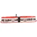SIKU Städtische rote Straßenbahn 1/87