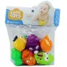 Safari-Tiere weiches Badespielzeug 6er-Set