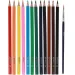 Spirit: 12-teiliges Aquarell-Dreikant-Buntstift-Set mit Pinsel