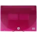 Spirit: Aktenmappe A4 12 Fächer transparent rosa