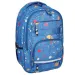 Spirit: Campus blau gefleckter abgerundeter Schulranzen, Rucksack 46x33x22cm