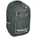 Spirit: Campus grauer und grüner abgerundeter Schulranzen, Rucksack 46x33x22cm