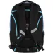 Spirit: Campus schwarzer und blauer abgerundeter Schulranzen, Rucksack 46x33x22cm