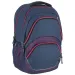 Spirit: Freedom blau und pink abgerundeter Schulranzen, Rucksack 46x33x22cm