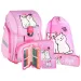 Spirit: Happy Cats Muster, LED-Schulranzen, Rucksack 5-teiliges Set