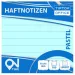 Spirit: Liniertes pastellblaues selbstklebendes Notizblock, 75x75mm, 100 Blatt