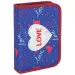 Spirit: Love Heart blau-rosa ausklappbares gefülltes Federmäppchen 24-teilig