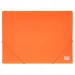 Spirit: Neon-orange Kunststoff-Gummimappe A4