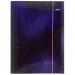 Spirit: Soft Purple sternenbesetzte Gummimappe A/4