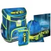 Spirit: Speed Racer Sportwagen-Motiv Schulranzen, Rucksack 5-teiliges Set 38x17x28cm