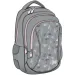 St.Right Grauer Schulrucksack mit Schmetterlingen, dreifach unterteilt, Modell BP26, 39x27x17 cm
