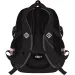 St.Right rosa-schwarzer Schulrucksack mit Herzmuster, Modell BP01, 43x32x21 cm
