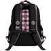 St.Right rosa-schwarzer Schulrucksack mit Herzmuster, Rucksack BP26 39x27x17 cm