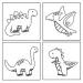 Sticker Art: Dinosaurier ausmalbare Aufkleber-Set - Comansi