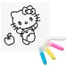 Sticker Art: Hello Kitty ausmalbares Sticker-Set, verschiedene Ausführungen, 1 Stück – Comansi