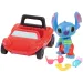 Stitch-Spielzeugfigur mit Auto