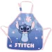 Stitch-mustern rosa-blaues Malkittel