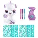 Style4Ever Färbbare Plüsch Einhorn-Set, das im Dunkeln leuchtet