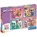 SuperKatzen 4-in-1 12, 16, 20 und 24-teiliges Puzzle - Clementoni