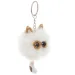 Tasche mit Pompon-Augen - weiß