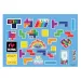 Tetris Skizzenbuch mit Aufklebern und Schablone