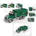 ToyStar Müllwagen in grüner Farbe mit Licht- und Toneffekten, 42 cm