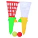 Trichterförmiges Abschuss-Ballspiel-Set mit 2 Abschussvorrichtungen und Ball