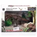 Tyrannosaurus Rex Figur mit Ei und Pflanzen