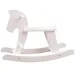 Weißes Holzschaukelpferd - Woodyland