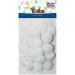 Weißes Pompon-Set 15mm 60 Stück