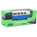 Welly: Volkswagen T1 blaues Metallmodellauto 1:64