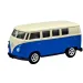 Welly: Volkswagen T1 blaues Metallmodellauto 1:64