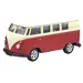 Welly: Volkswagen T1 rotes Metallmodellauto 1/64