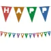 Wiederverwendbares buntes Banner mit der Aufschrift "Happy Birthday", 200 cm