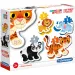 Wildtiere 4-in-1 Supercolor Formpuzzle - Clementoni