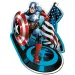 Wood Craft: Marvel - Captain America 160-teiliges Premium-Holzpuzzle - Trefl